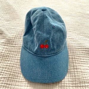 Gap cherry denim baseball cap
